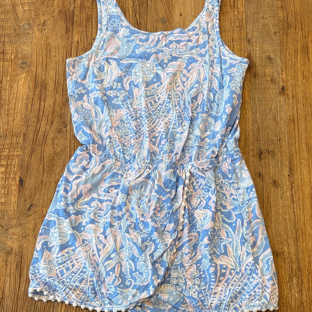 Lilly Pulitzer Pastel Blue and Pink Kids jumper skort